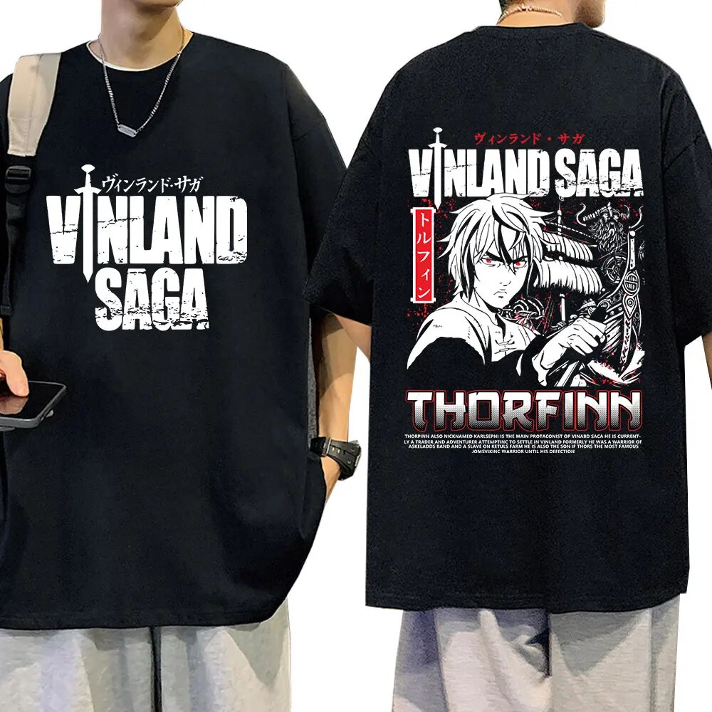 T-Shirt Vinland Saga - Design Thorfinn Fils De Thors - Coton 100% - Streetwear Homme Femme