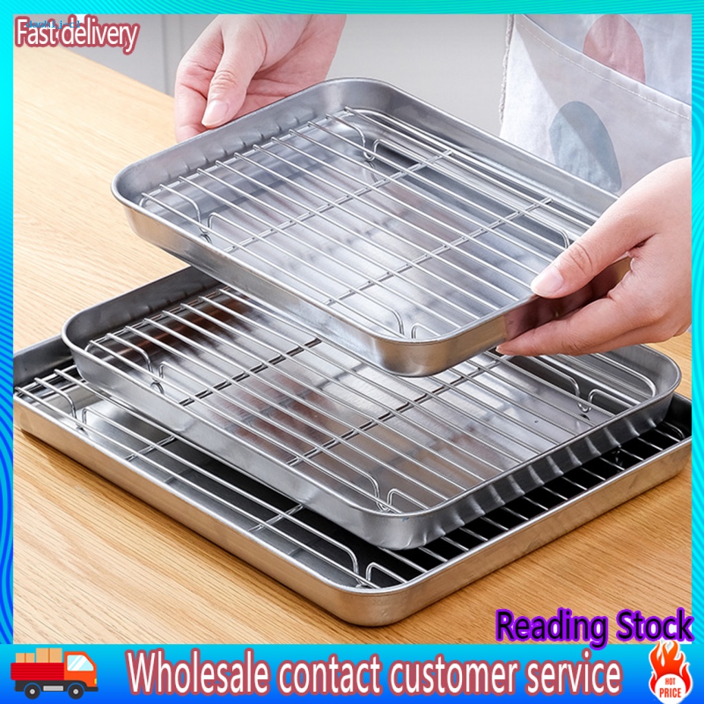 DA* Baking Pan Set Stainless Steel Drying Rack Stainless Steel Oven