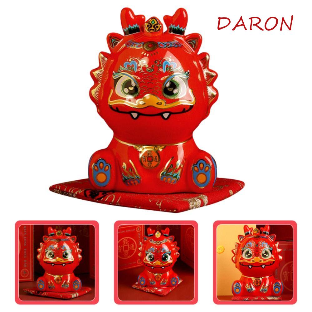 DARON Zodiac Dragon Piggy Bank, Colorfast Adorn Dragon Statue, The