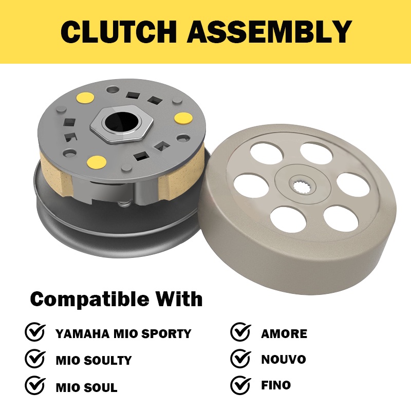 Clutch Lining Assembly with Bell and Torque Drive Mio Sporty / Soulty