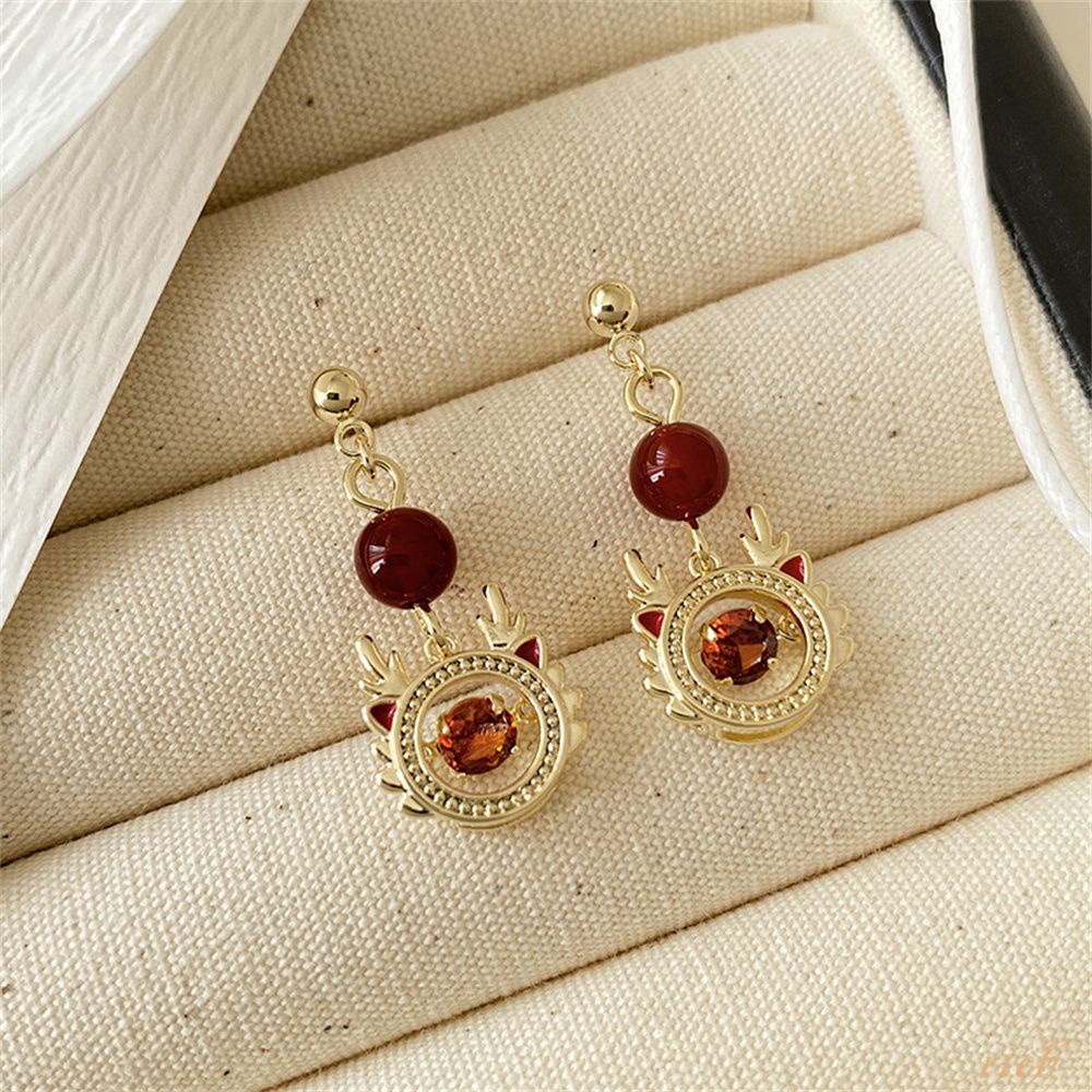 Fashionable New Year Earrings Year Of The Dragon Earrings Festive
