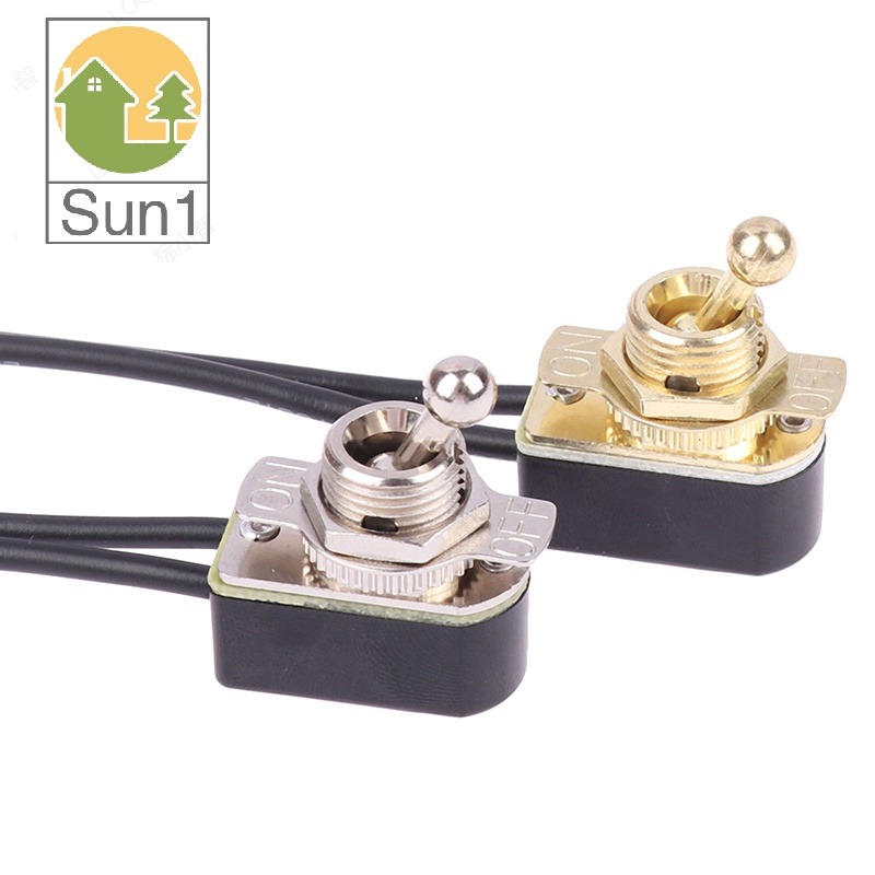 Sun1> AC 250V 3A On/Off Prewired Standard Toggle Switch With Cable ...