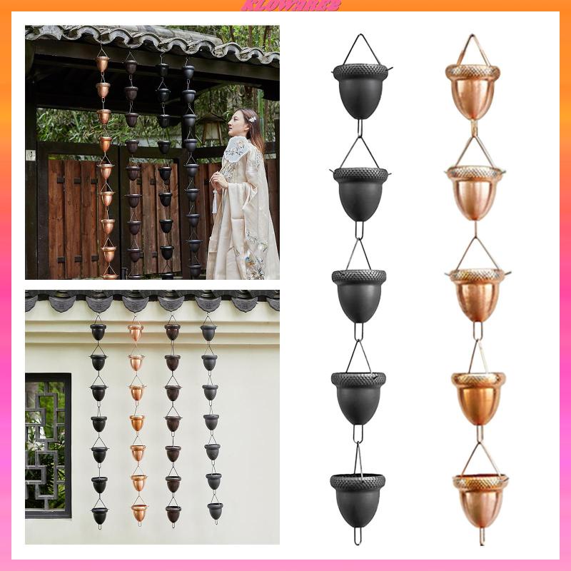 [Kloware2] Acorn Rain Chain Rainwater Catcher Chain Drainage