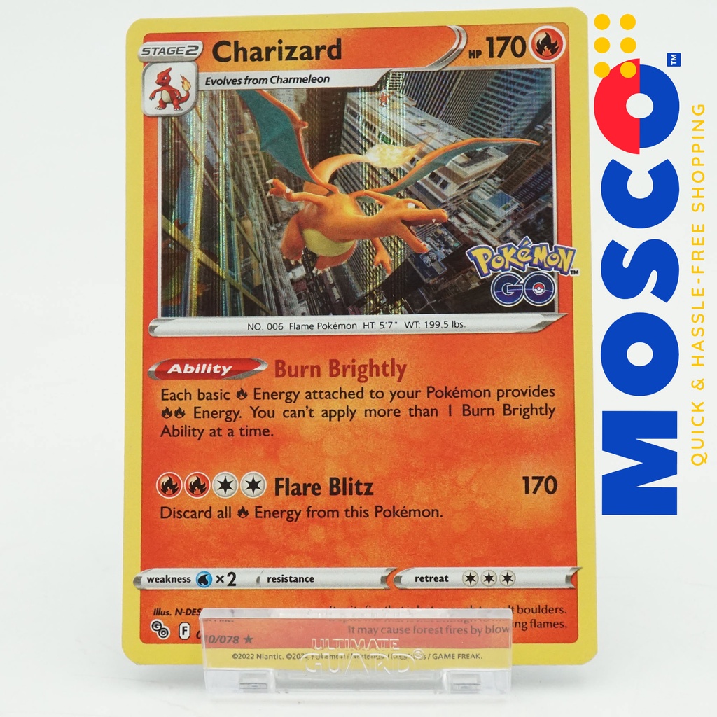 Charizard - 010/078 - Holo Rare Pokemon Go | Pokemon TCG | Shopee  Philippines