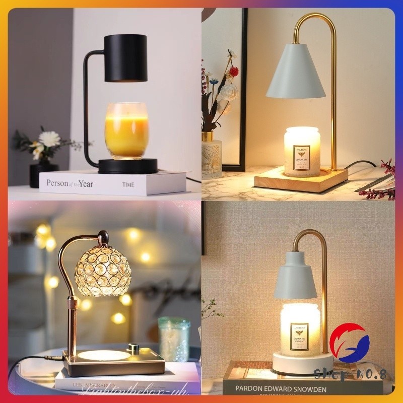 LED Candle Warmer Lamp With Timer Fragrance Wax Warmer Home Dimmable ...