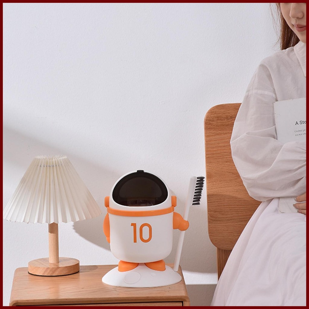 Mini Trash Can for Desk Cute Desk Trash Can Mini with Brush Kitchen ...
