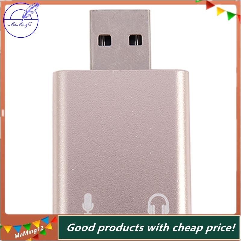 [MaMing] Usb Sound Card 7.1 External Usb To Jack 3.5Mm Headphone ...