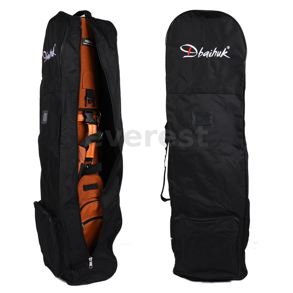 Golf Travel Plane Bags With Wheel And Detachable Shoulder Straps