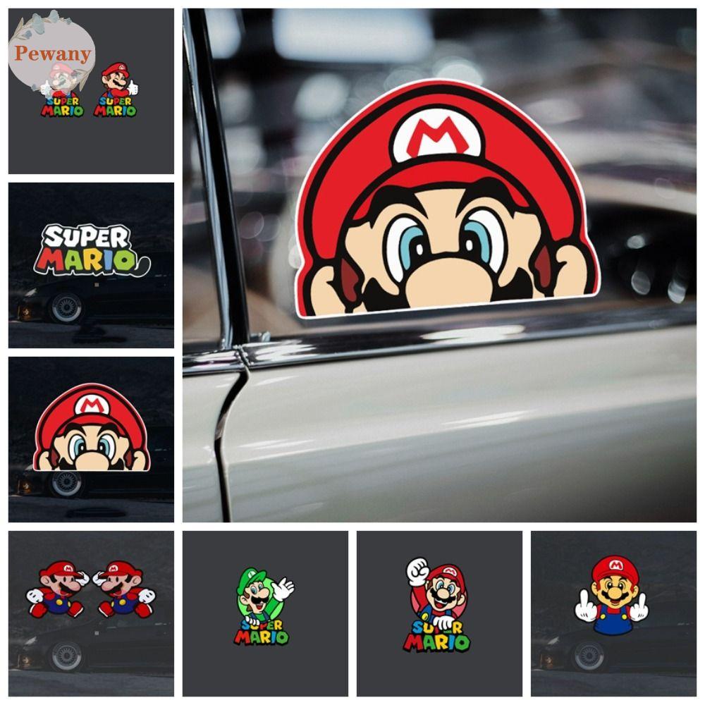 PEWANYZZ Super Mario Car Decal, Super Mary Mario Bros Super Mario Window Sticker, Creative