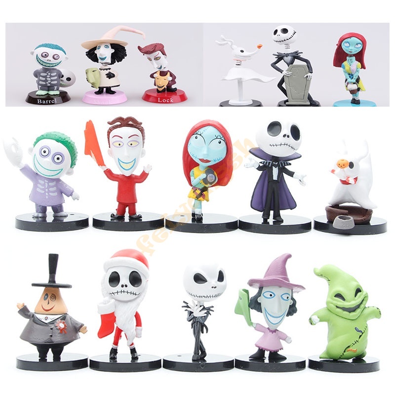 New 6 and 10 Pcs The Nightmare Before Christmas Jack Skellington Zero ...