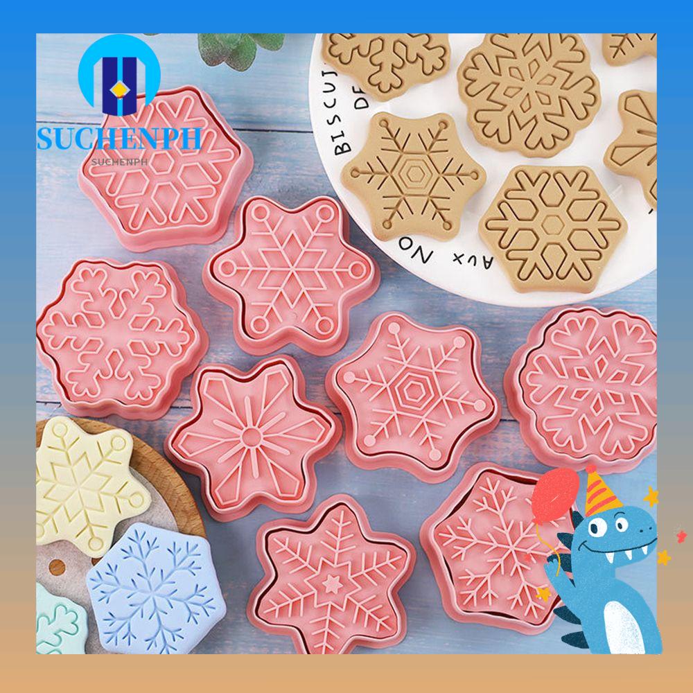 SUCHENPH Christmas Biscuit Cute Pattern Decor Kits Cookie Stamp