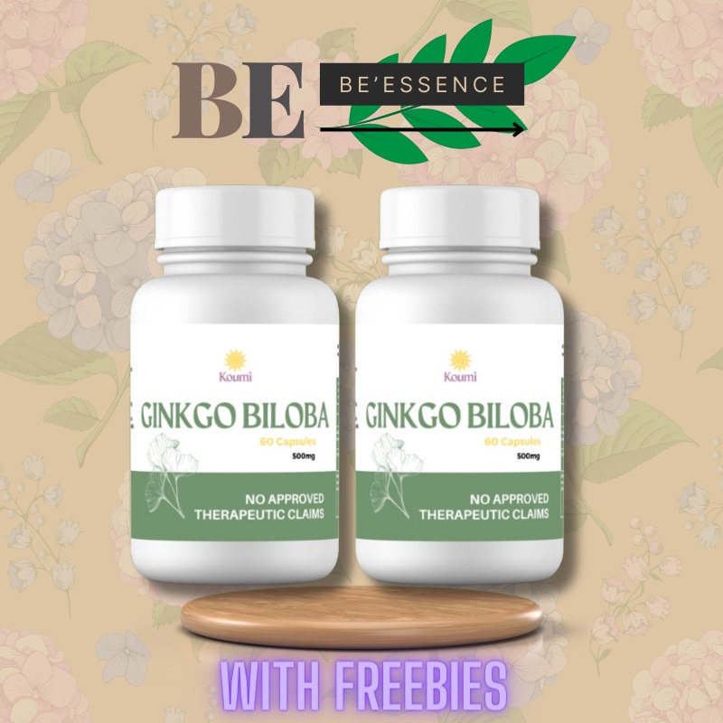 Koumi Ginkgo Biloba Capsule Supplement 60caps 500mg Reduce Anxiety