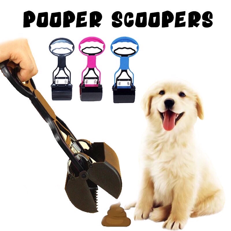 Pet Pooper Scooper Dog Cat Waste Picker Jaw Poop Scoop Pick Up Clean Waste Cleaning Tools