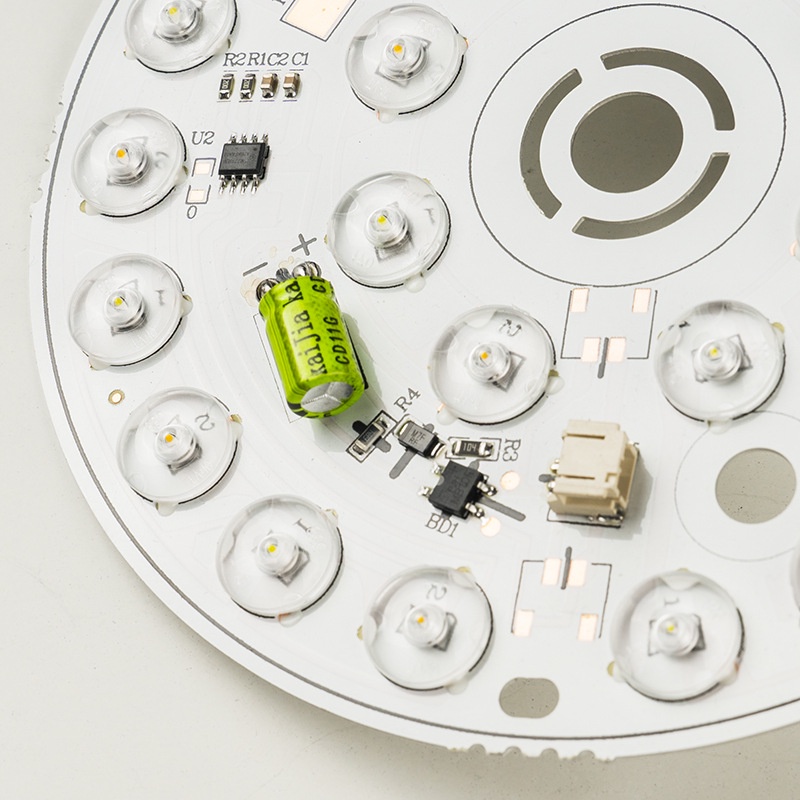 In stock wholesale 220V drive-free lens led lamp board 6W12W round thin ...
