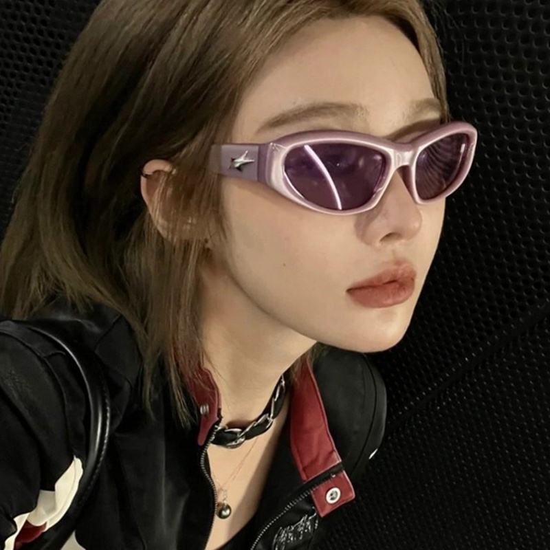Y2k Sports Sunglasses 2023 New Style Sunglasses Cyberpunk Future Sense