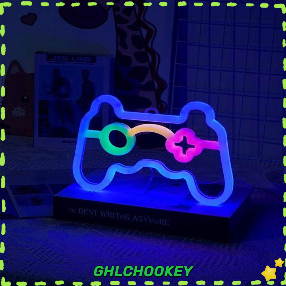 Ghlchookey Led Neon Signs Gamepad Shape Neon Lights Love Shape