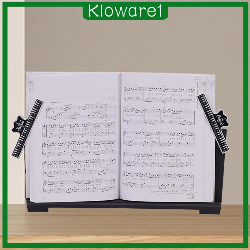 [Kloware1] Keyboard Music Stand Compact Book Stand with Sheet Music Clips Bookcase Reading Book
