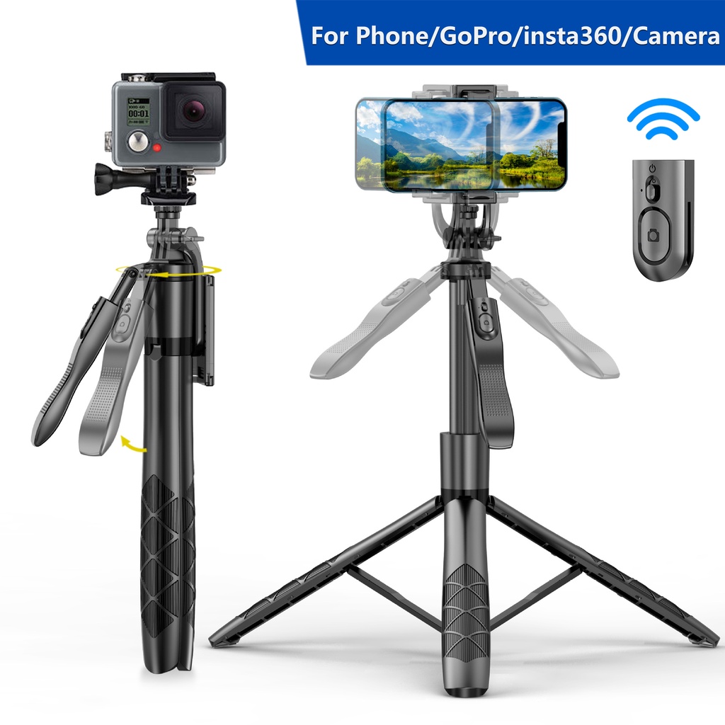 1530mm-L16 Wireless Selfie Stick Tripod Stand Foldable Monopod for