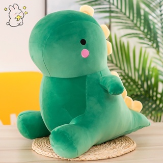 Cute Dinosaur Plush Toy With Spikes Green Stuffed Animal Pillow