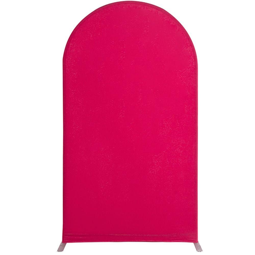 thumbnail image 2 of Set Of 2 Wedding Arch Cover 2-Sided Round Top Spandex Fitted Arch... 2 of 12