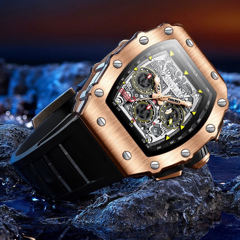 Spike Genuine Richard Watch Men's Hollow New Style Automatic Mechanical ...