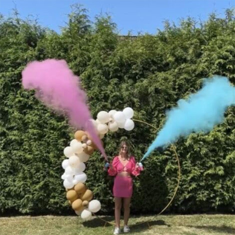 2 Color Gender Reveal Powder Color Smoke Spray Blaster | Shopee Philippines