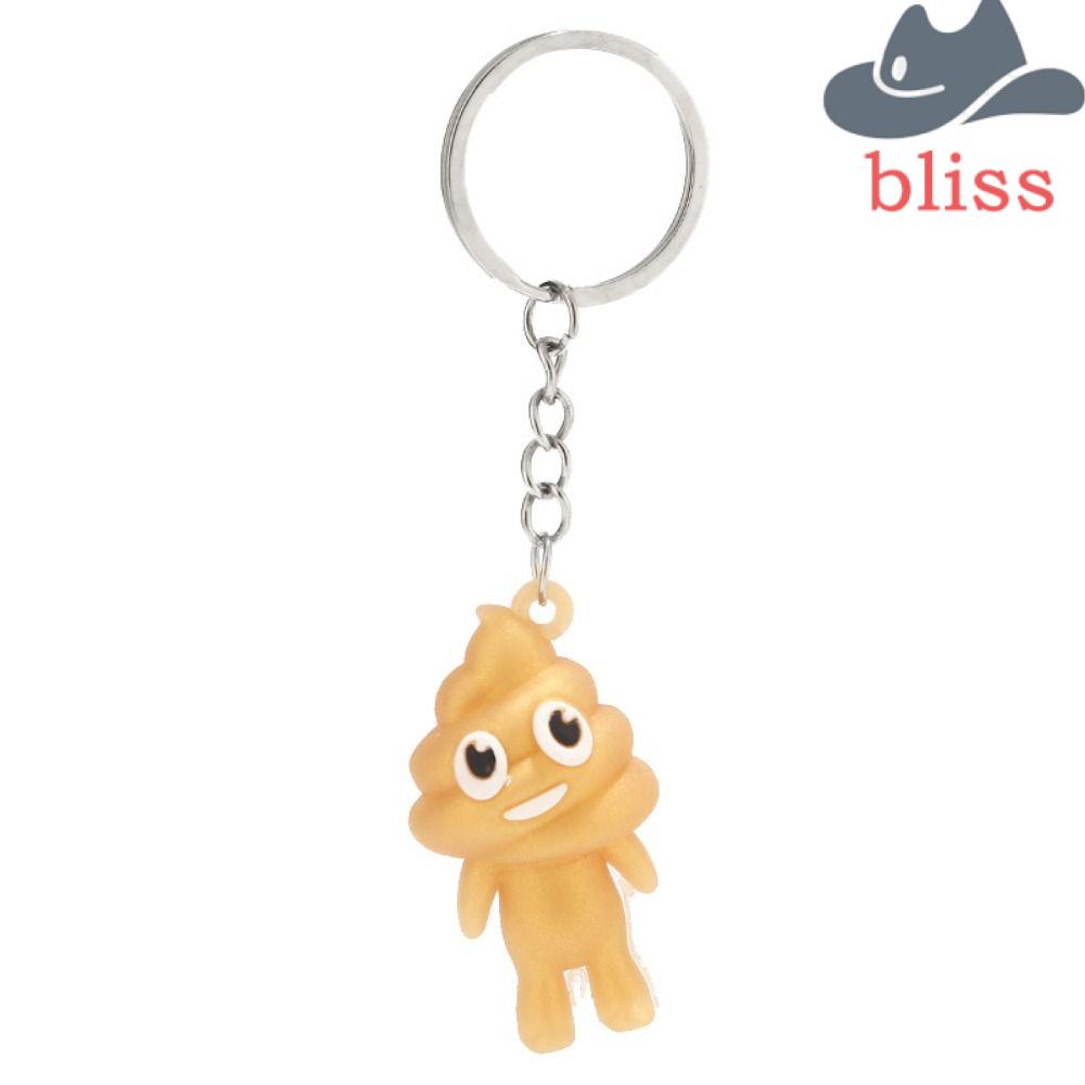 BLISS Spoof Poop Keychain, Spoof Poop Toilet Ring, Bags Pendant Key Buckle Bag Charms Pendant