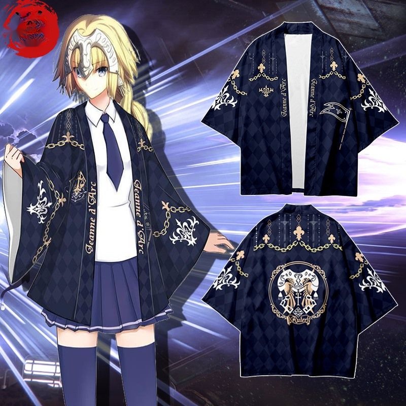 Anime Japanese FGO Kimono Haori Fate Grand Order Okita Souji Chiffon ...