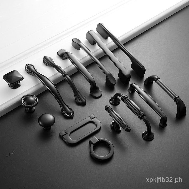 Furniture Door Handles And Knobs Drawer Pull Simple Black