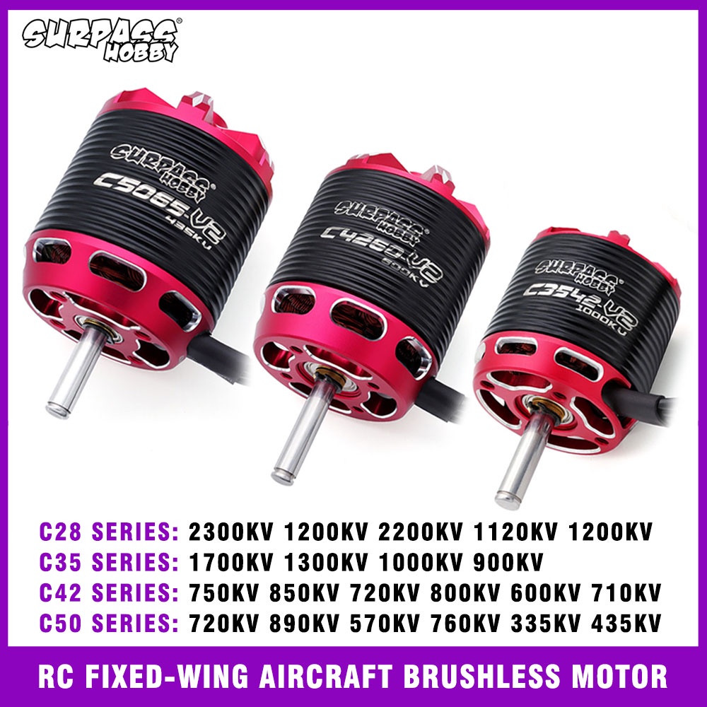 SURPASS HOBBY Brushless Motor 2-5S C2822 C2826 C2830 C2834 C2838 For RC ...