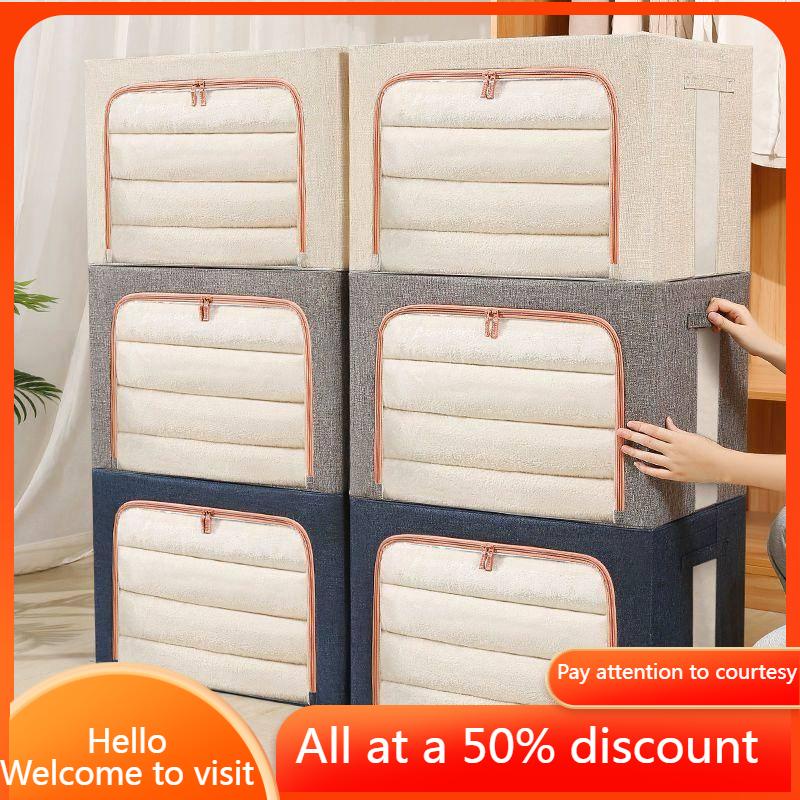 Wardrobe Storage Box Large Size Clothes Quilt Storage Box Fabric