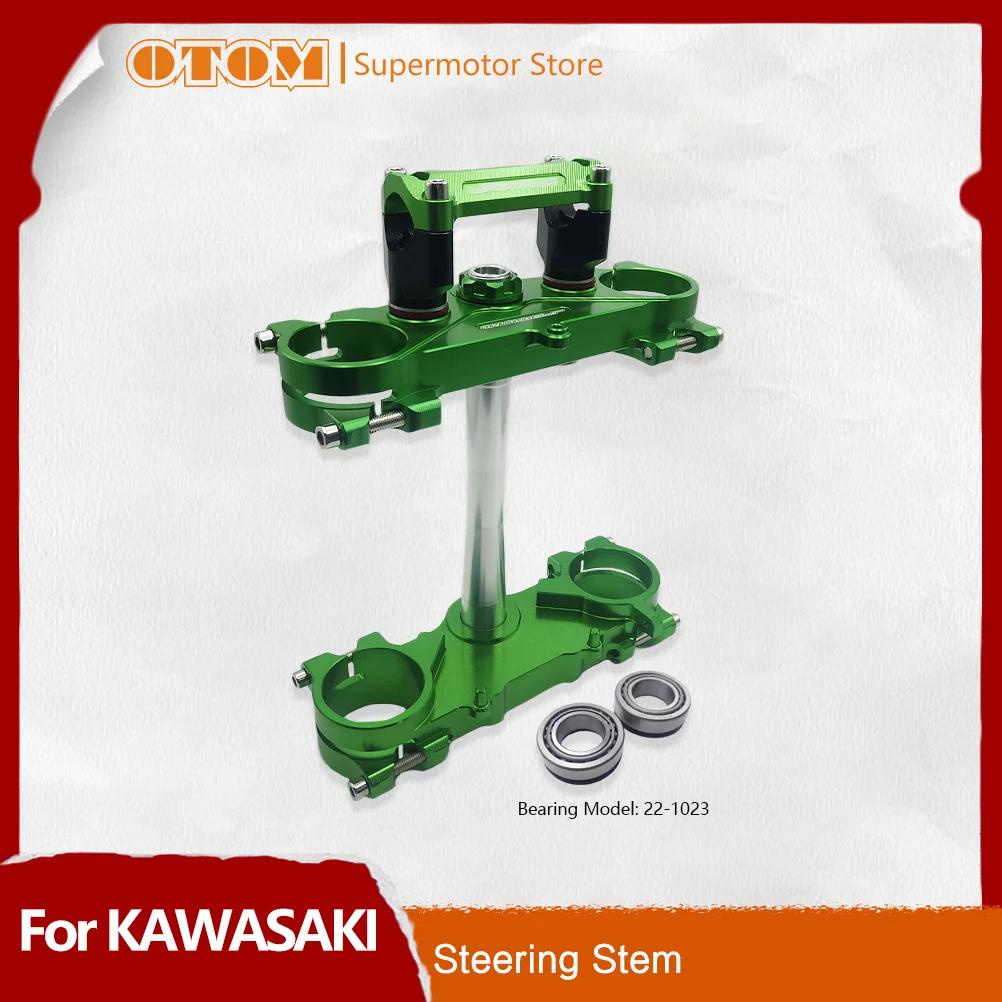 OTOM Motorcycle Steering Stem Column Assembly CNC Triple Tree Clamps