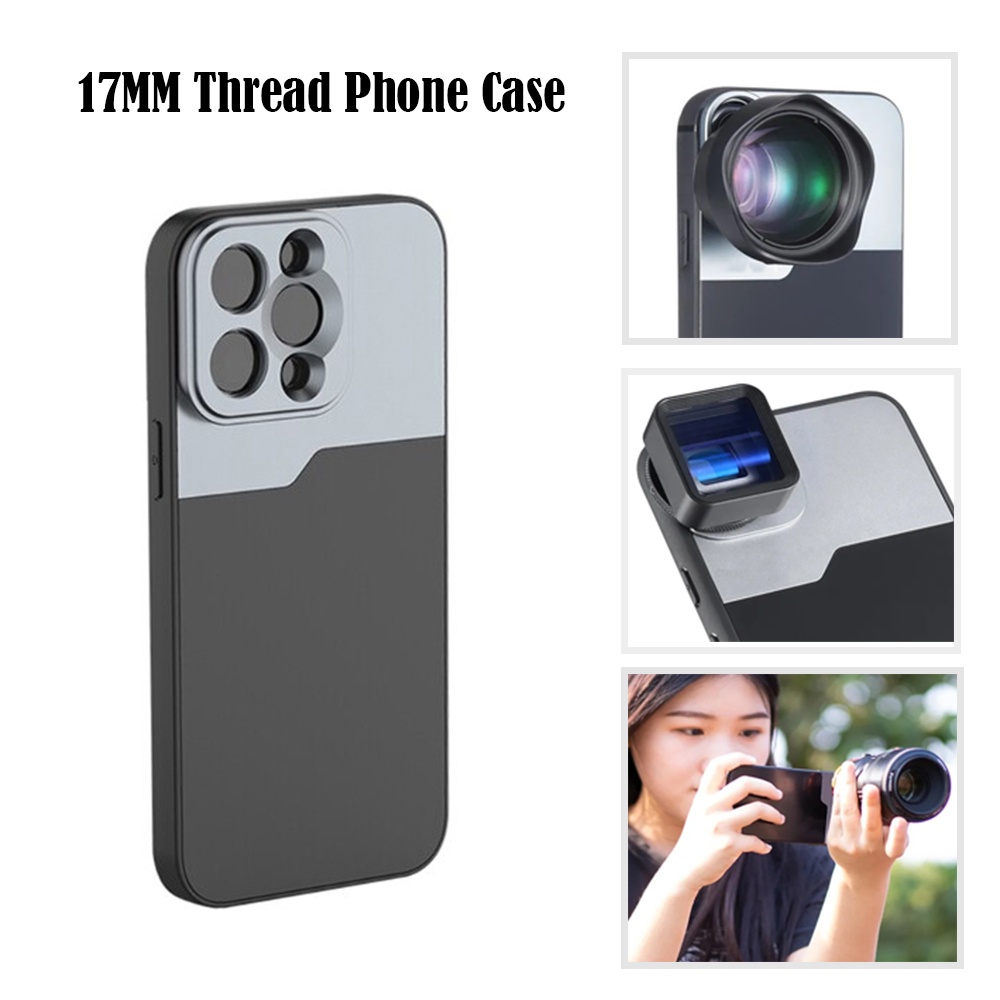 17MM Thread Filter Phone Case for IPhone 15 14 13 12 Pro Max Mini Plus ...