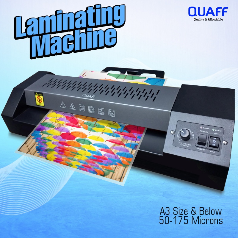 Quaff Metal Laminator 320mm A3 Size Hot And Cold Laminating Machine