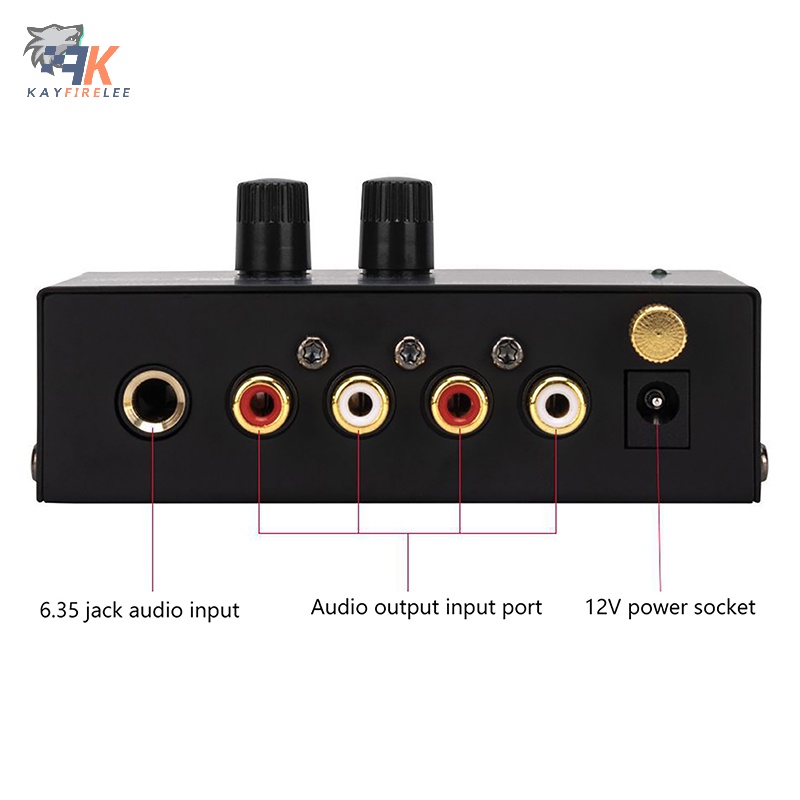 (KFL) PP500 Phono Preamplifier Preamp With Bass Treble