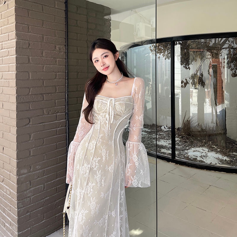 Women's summer dress, French style, fitted waist, slimming A92 main image 0