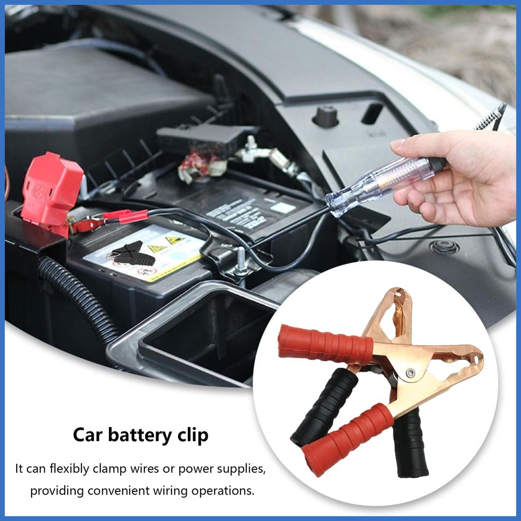 Gator Clips Electrical 100A Heavy Duty Copper Car Battery Alligator