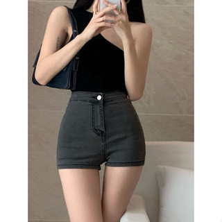 American Hot Girl Peach Hip Denim Super Short Shorts Women 'S Summer Retro  High Waist Tight Slimming Sexy Sheath Hot Pants