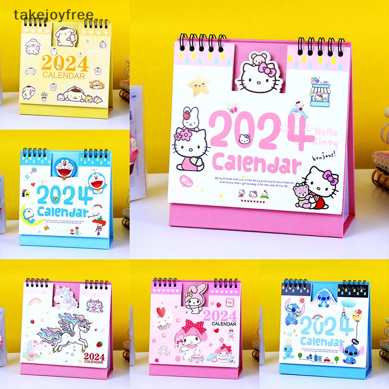 [takejoyfree] 2024 Sanrio Calendar Hello Kitty Kuromi Cinnamoroll Cute