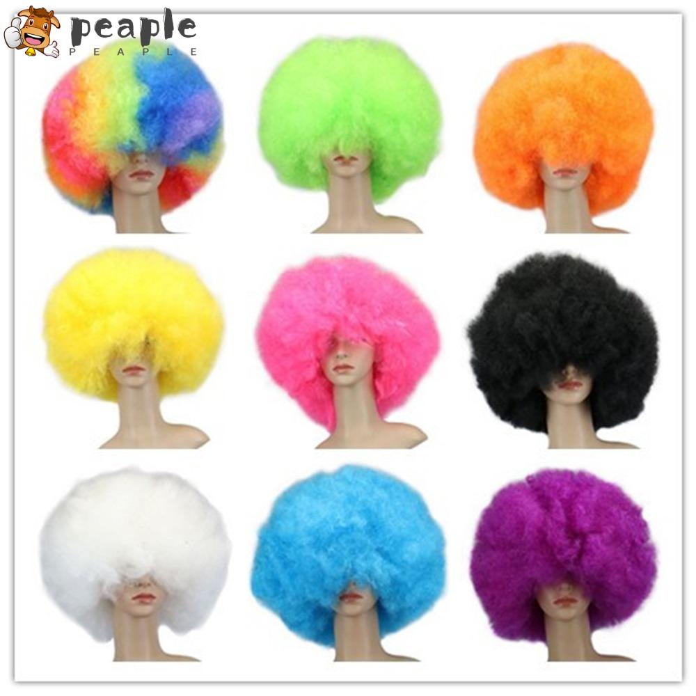 PEAPLE Afro Curly Wig, Clown Cosplay Short Joker Hair Cover, Fashion ...