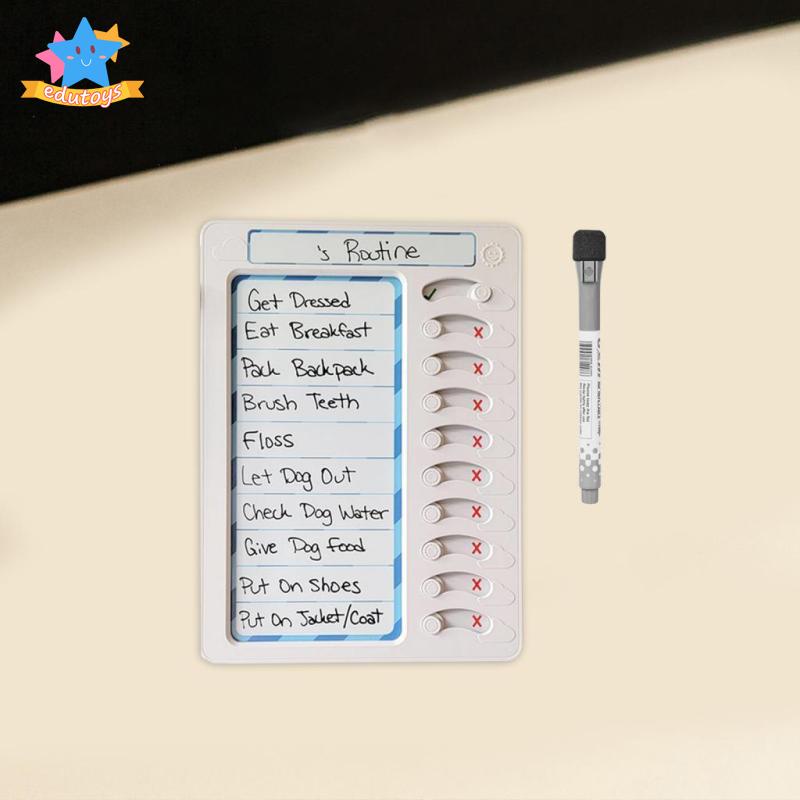 [Edstars] Task Planning Board with Stickers Erasable Chore Chart for ...