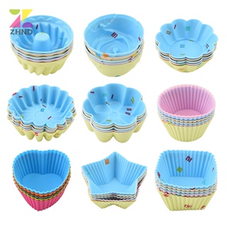 1/5pcs Heart Shape Muffin Cupcake Mold Silicone Chocolate Pastry Baking  Tools!!i