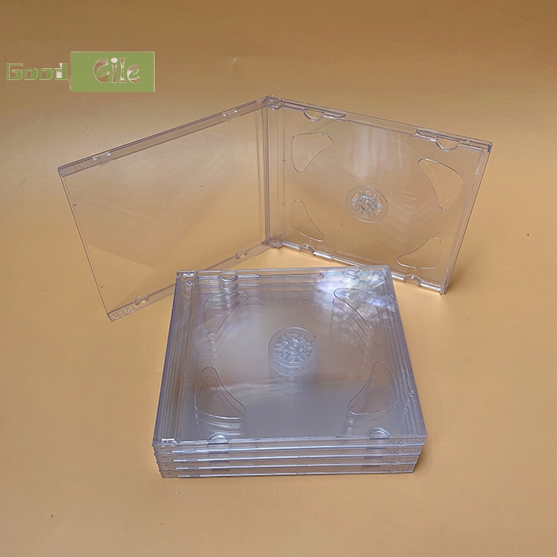 ShaOu Transparent Bottom CD Box Empty CD Case PP Plastic Milky ...