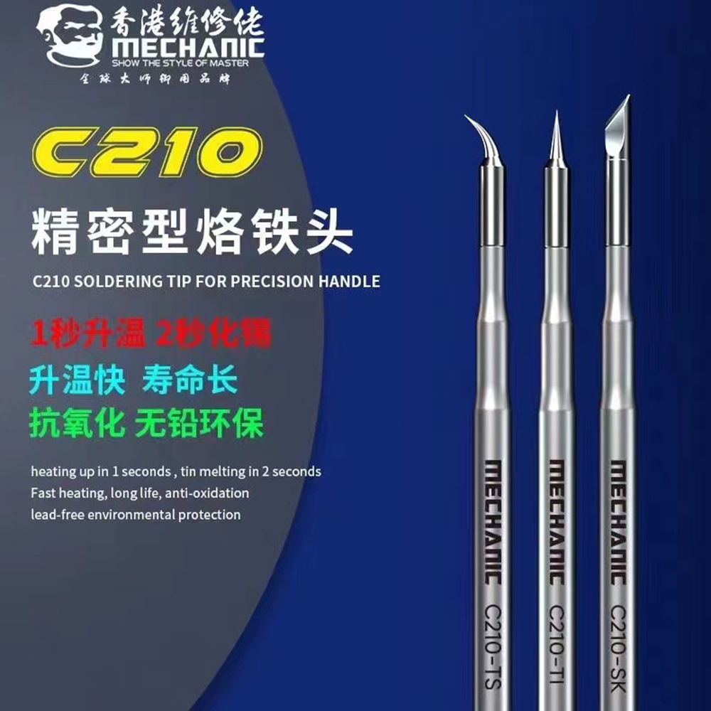 Mechanic C210 Soldering Iron Tips 210 Tips for JBC T210-A T210-NA Sugon ...