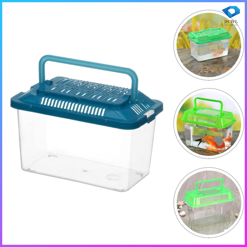 View of Pets Tanktops Animals Aquarium Climbing Feeding Container Plastic ...