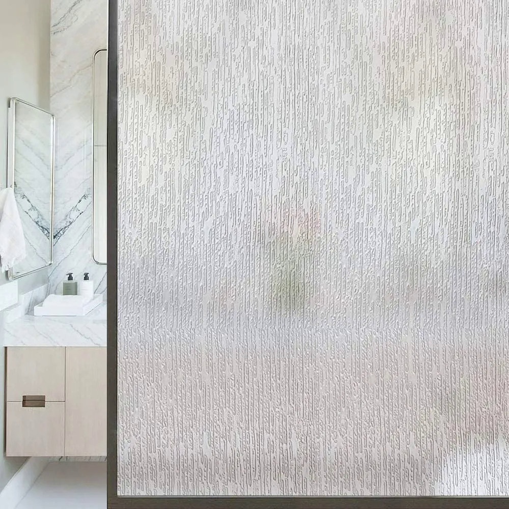 Rain Window Privacy Film Non Adhesive Frosted Film Window Sticker ...