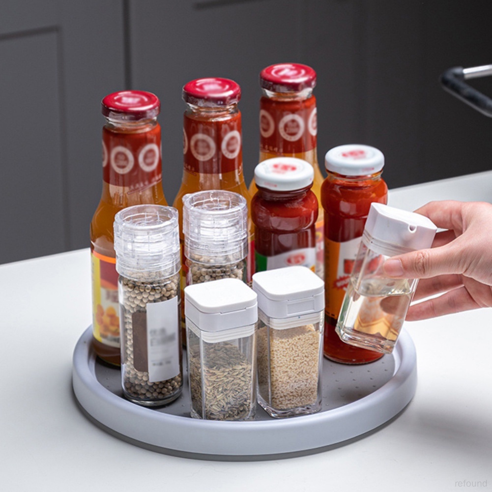 Multi-function Rack Condiment Spice Bottle Fruit Dish Rotating | Shopee ...