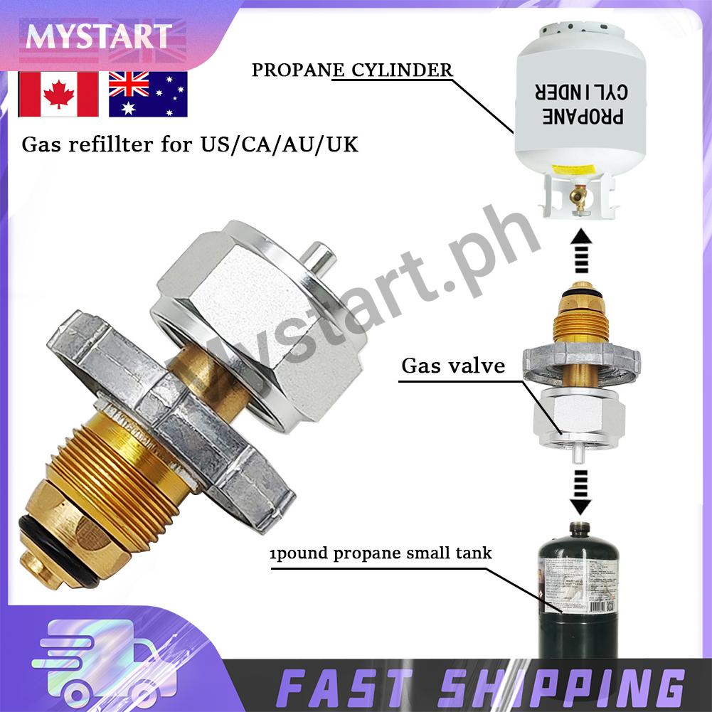 Gas Propane Refill Adapter Copper Refill Output Converter Adapter for ...
