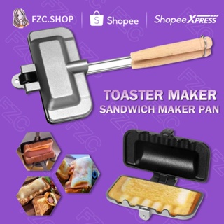 Sandwich Maker,, Hot Dog Toaster With Detachable Handles Campfire Cooking  Equipment Pie Irons For Camping Cast Iron Mountain Pie Maker, Hot Dog  Toaster, Double-sided Sandwich Baking Pan, Sandwich Flip Pan, Kitchen Baking