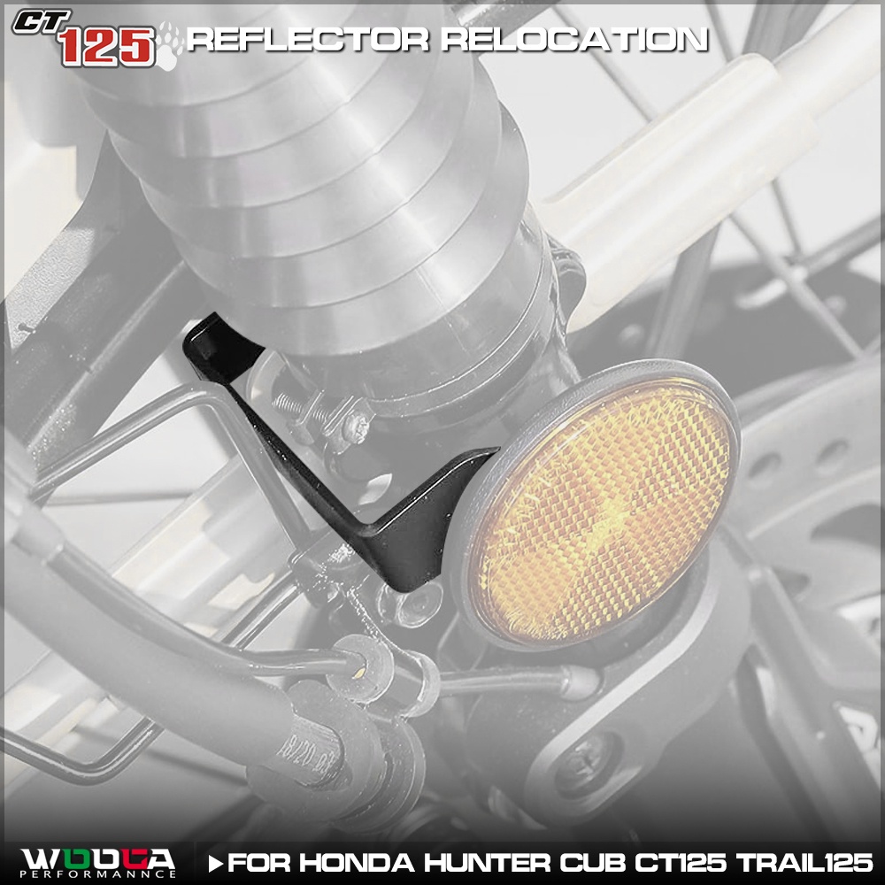 Reflector Relocation Bracket Set For Honda Hunter Cub CT125 Trail125 ...